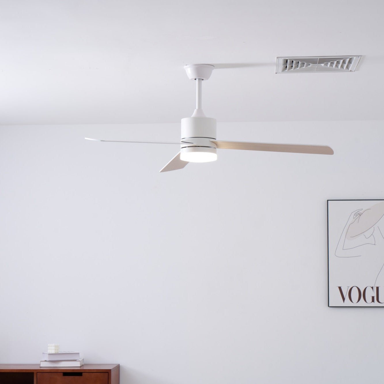 Solara Drift Ceiling Fan Lamp-Neutral Decor