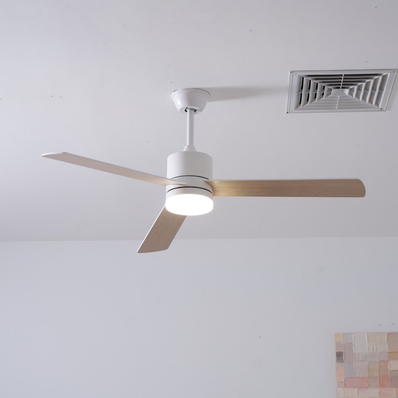 Solara Drift Ceiling Fan Lamp-Neutral Decor