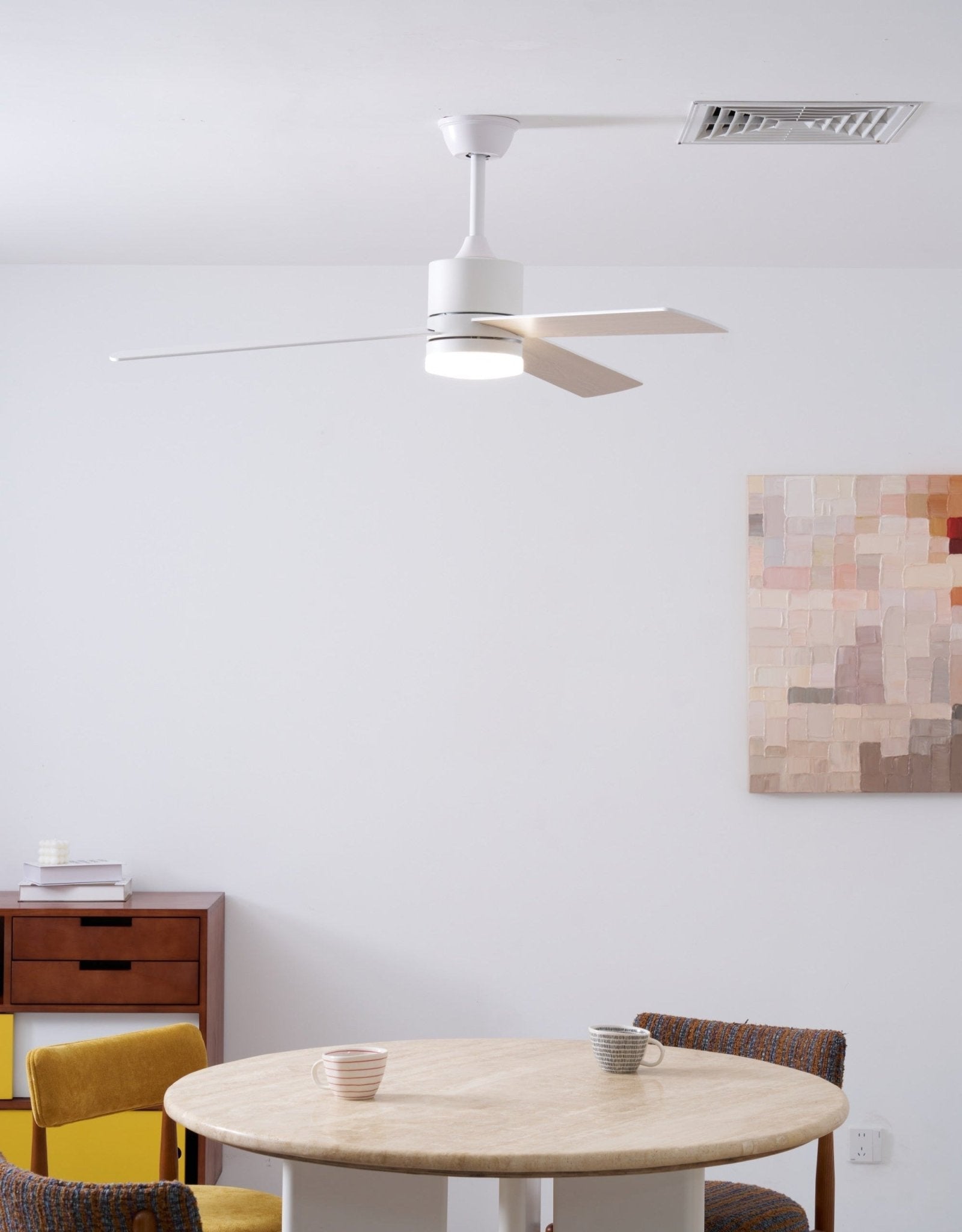 Solara Drift Ceiling Fan Lamp-Neutral Decor