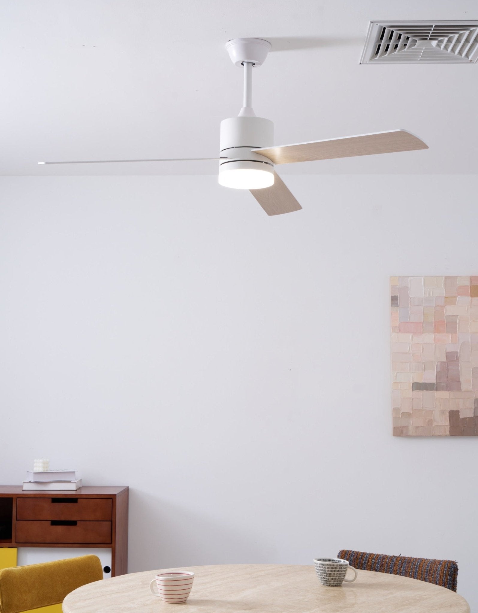 Solara Drift Ceiling Fan Lamp-Neutral Decor