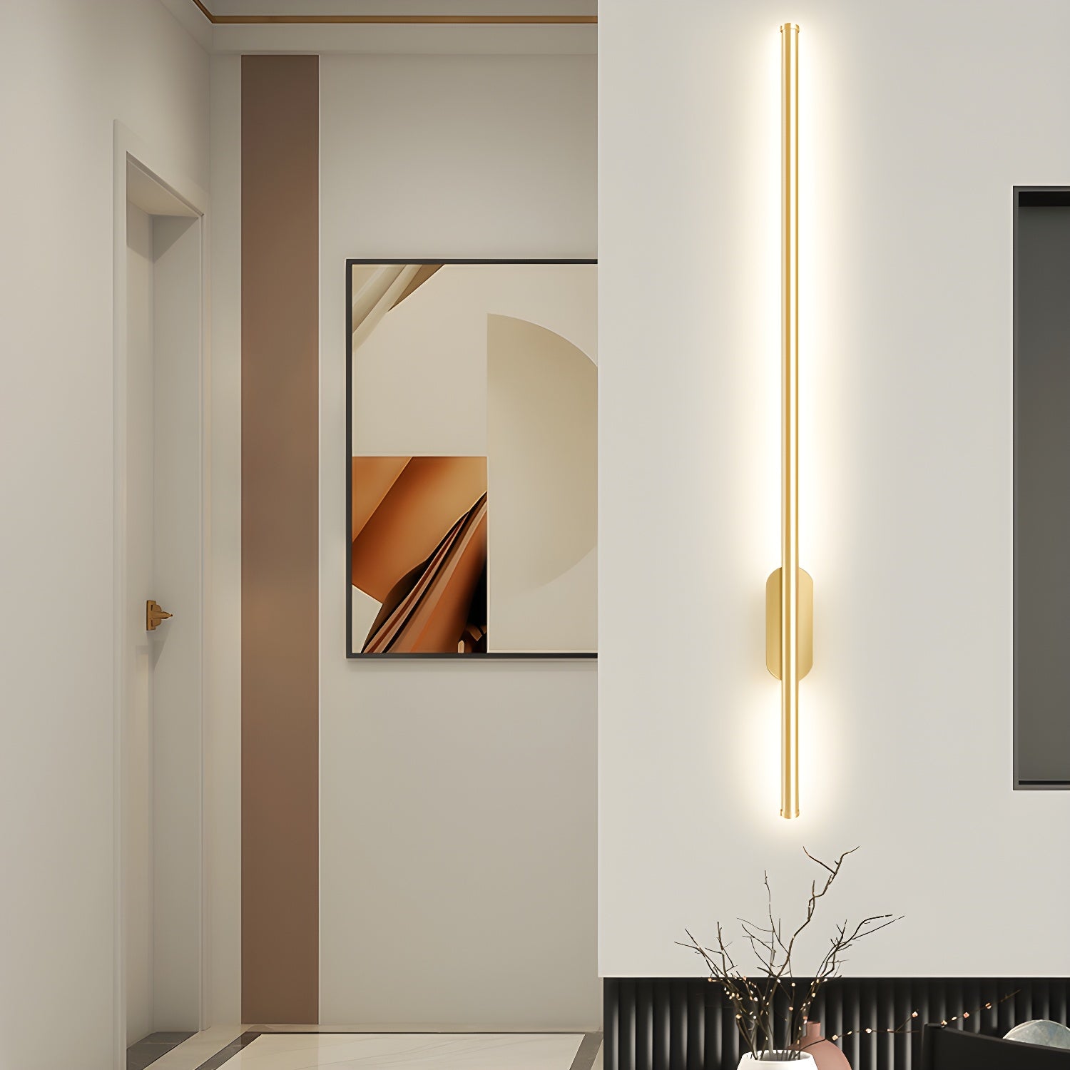 Ria Acrylic Minimalist Wall Lamp-Neutral Decor