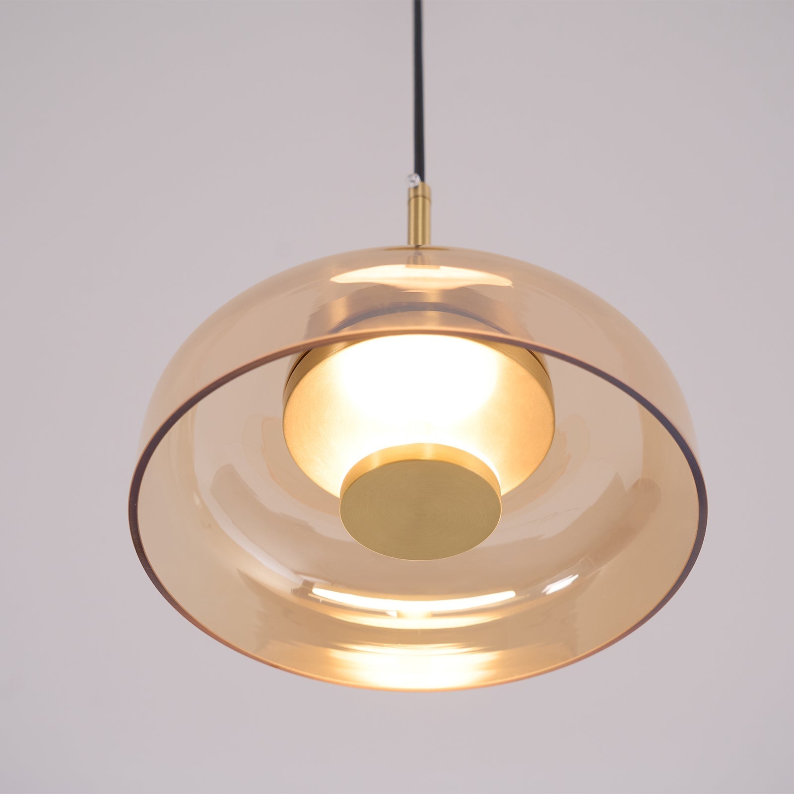 Lustra Pendant Lamp Transparent Glass Sleek-Neutral Decor