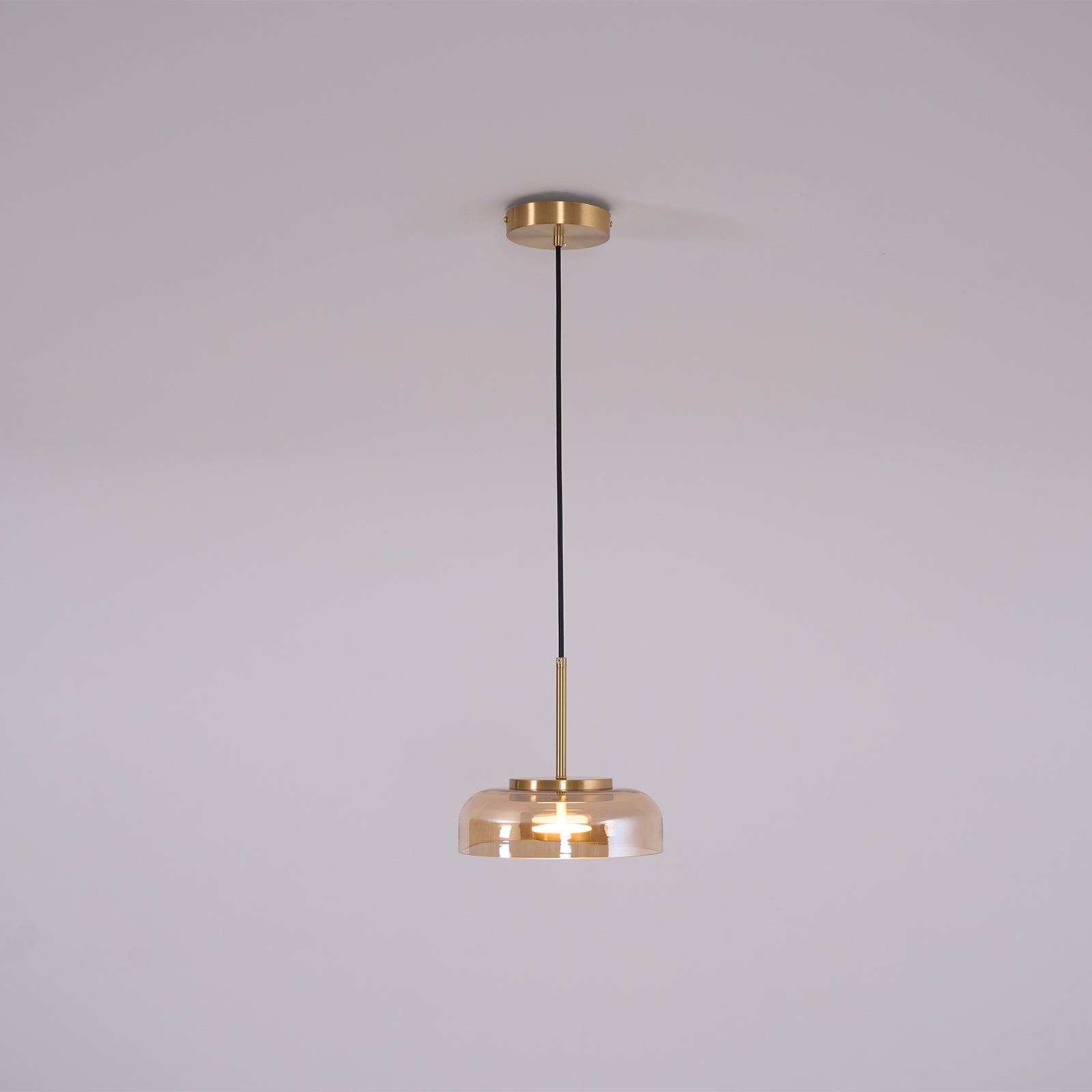 Lustra Pendant Lamp Transparent Glass Sleek-Neutral Decor