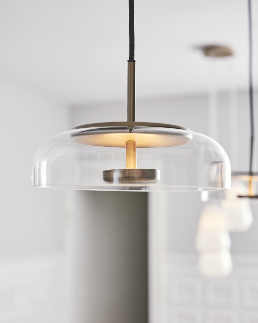 Lustra Pendant Lamp Transparent Glass Sleek-Neutral Decor