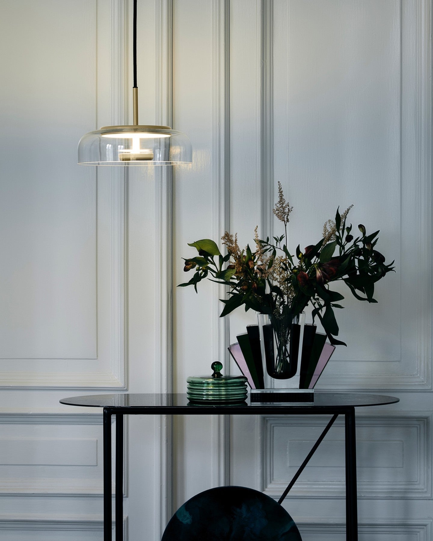 Lustra Pendant Lamp Transparent Glass Sleek-Neutral Decor