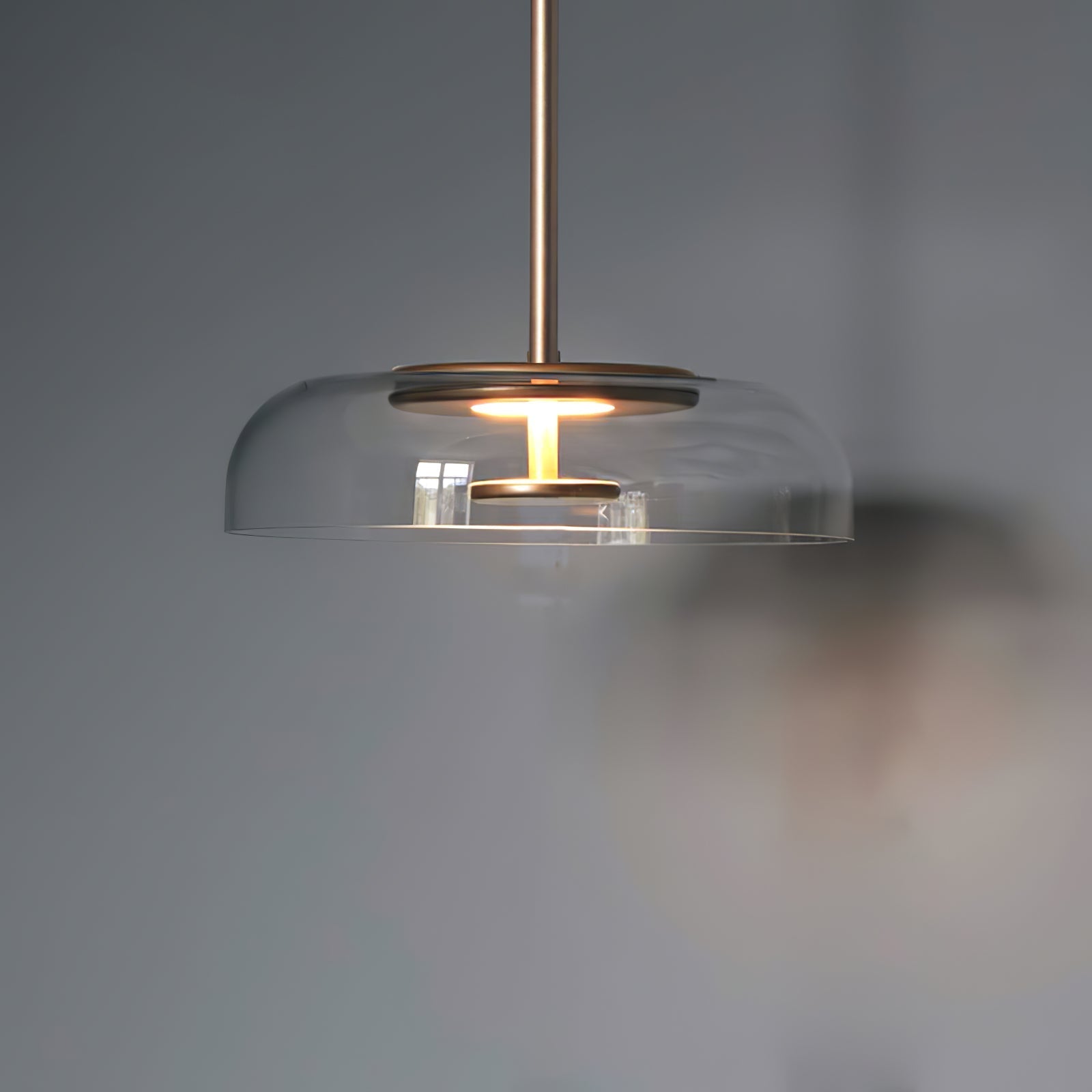 Lustra Pendant Lamp Transparent Glass Sleek-Neutral Decor