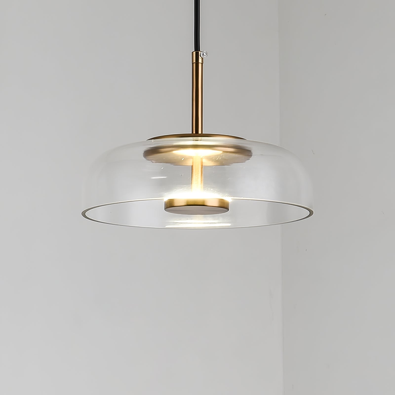 Lustra Pendant Lamp Transparent Glass Sleek-Neutral Decor