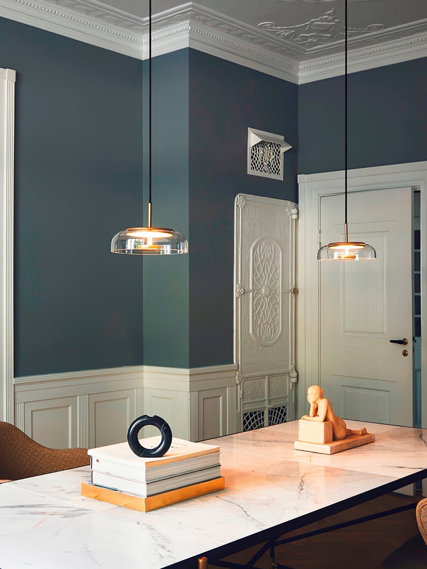 Lustra Pendant Lamp Transparent Glass Sleek-Neutral Decor