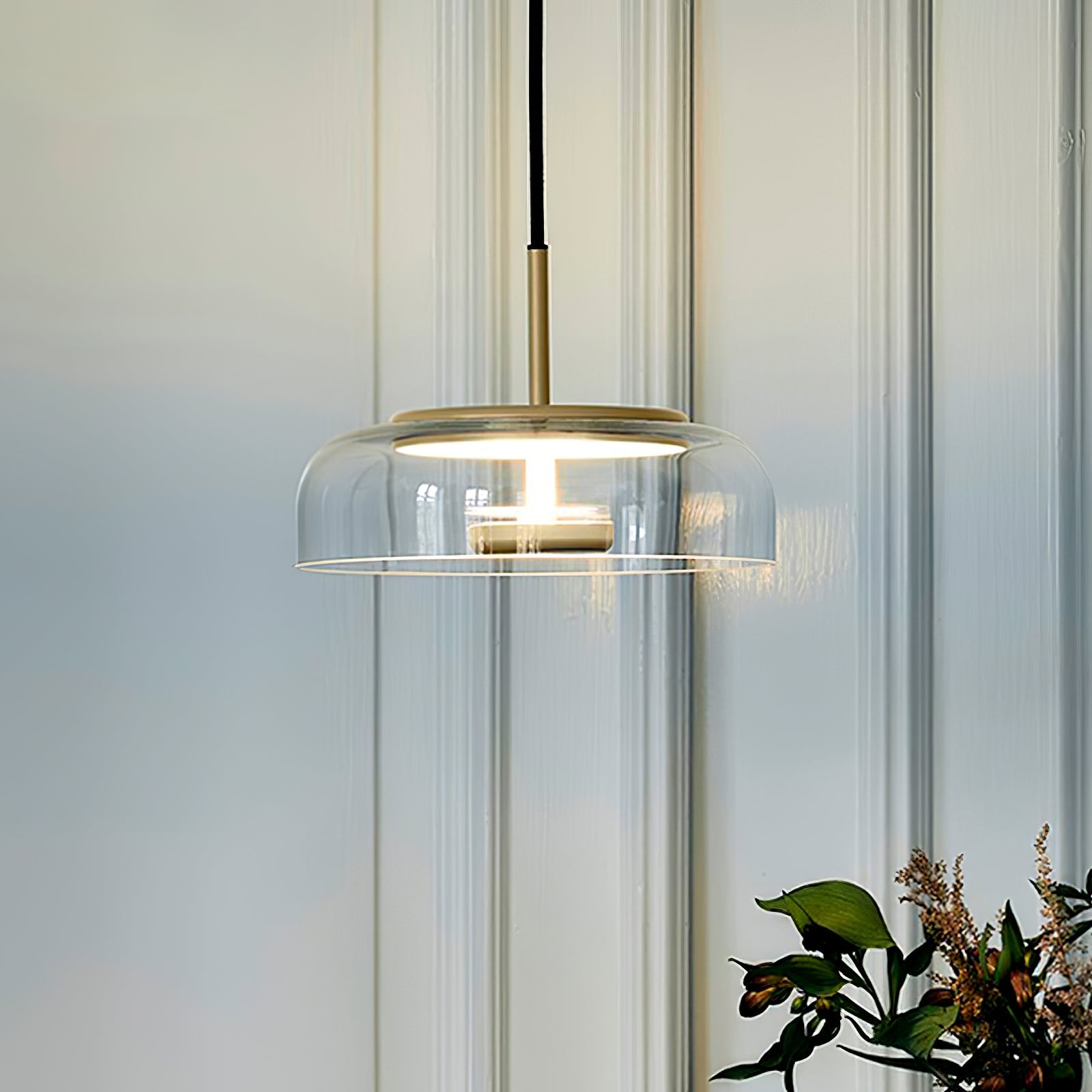 Lustra Pendant Lamp Transparent Glass Sleek-Neutral Decor
