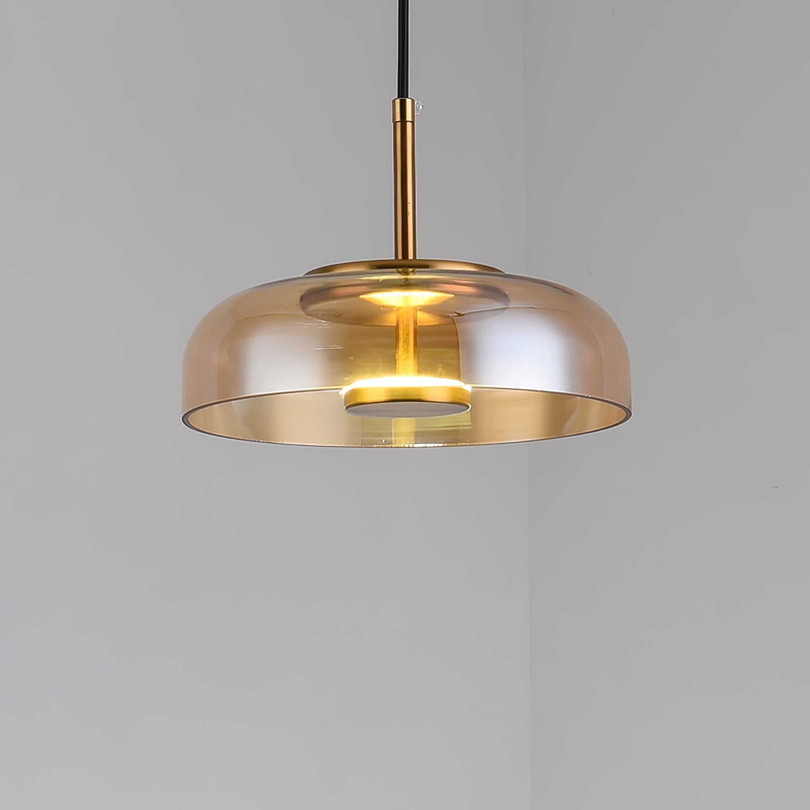 Lustra Pendant Lamp Transparent Glass Sleek-Neutral Decor