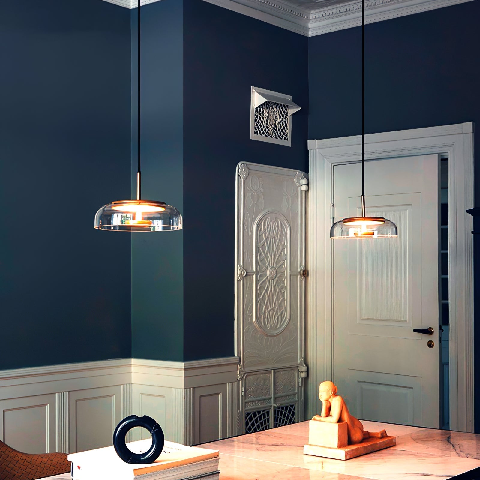 Lustra Pendant Lamp Transparent Glass Sleek-Neutral Decor