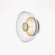 Aether Brass Glass Wall Light-Neutral Decor