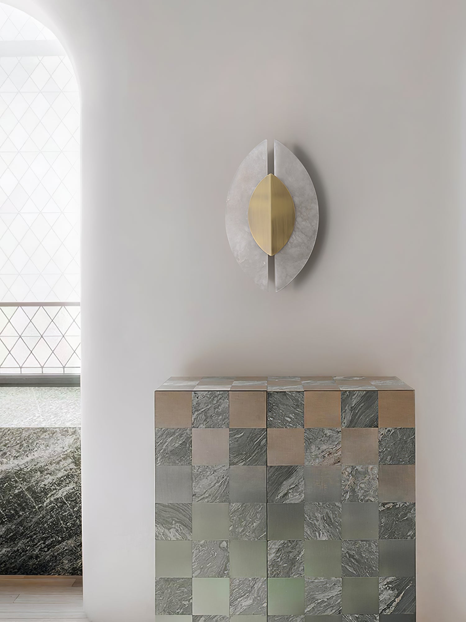 Orla Alabaster Wall Light-Neutral Decor