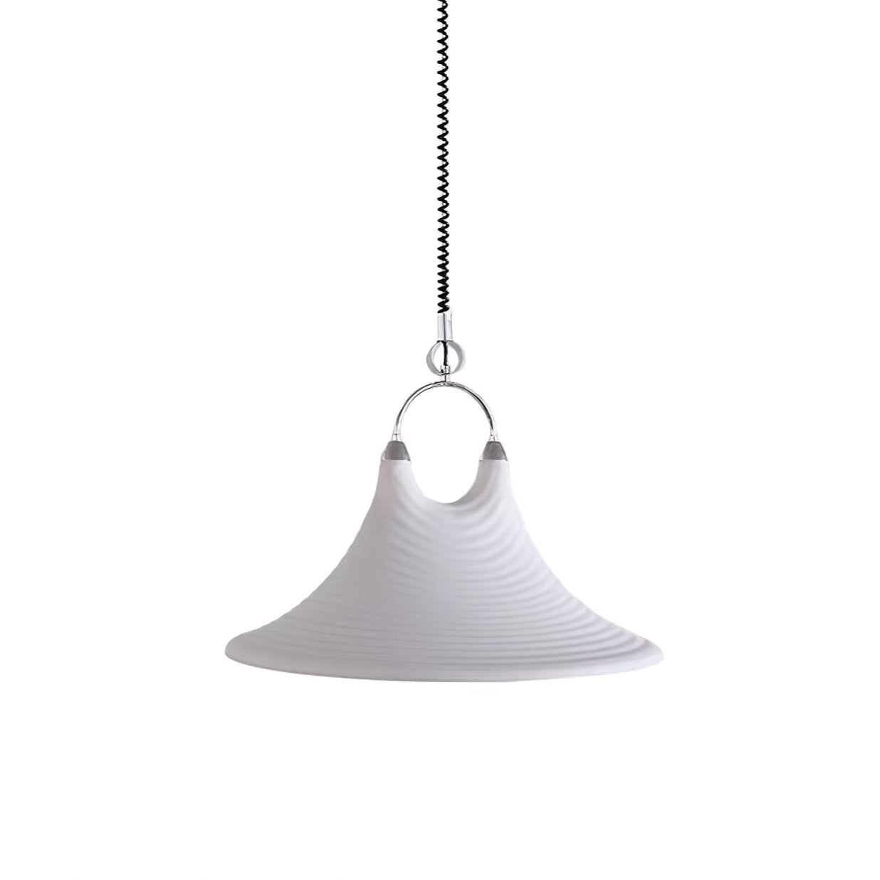 Aurmiros Modern Minimalist Swirl Glass Pendant Light-Neutral Decor