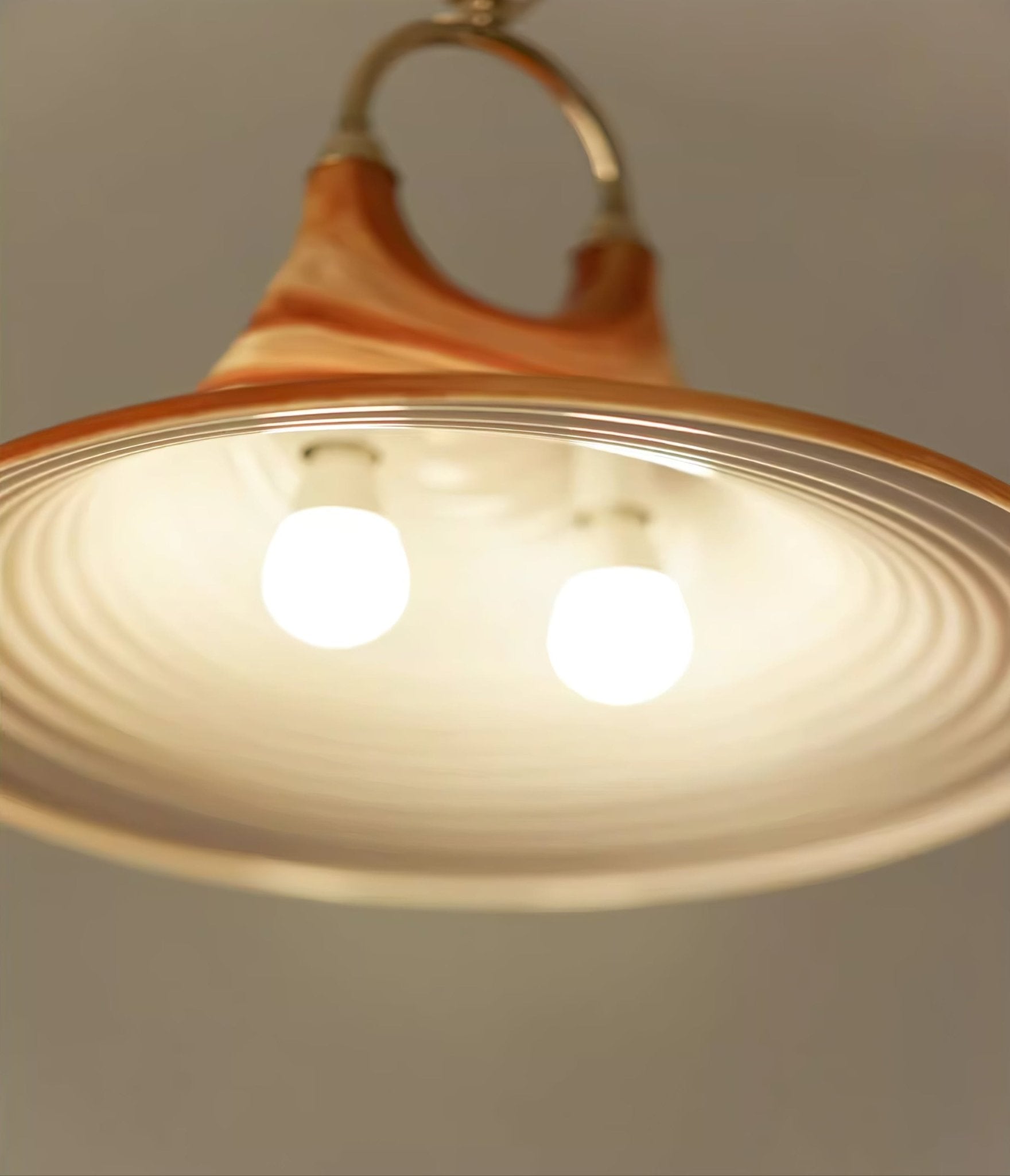 Aurmiros Modern Minimalist Swirl Glass Pendant Light-Neutral Decor