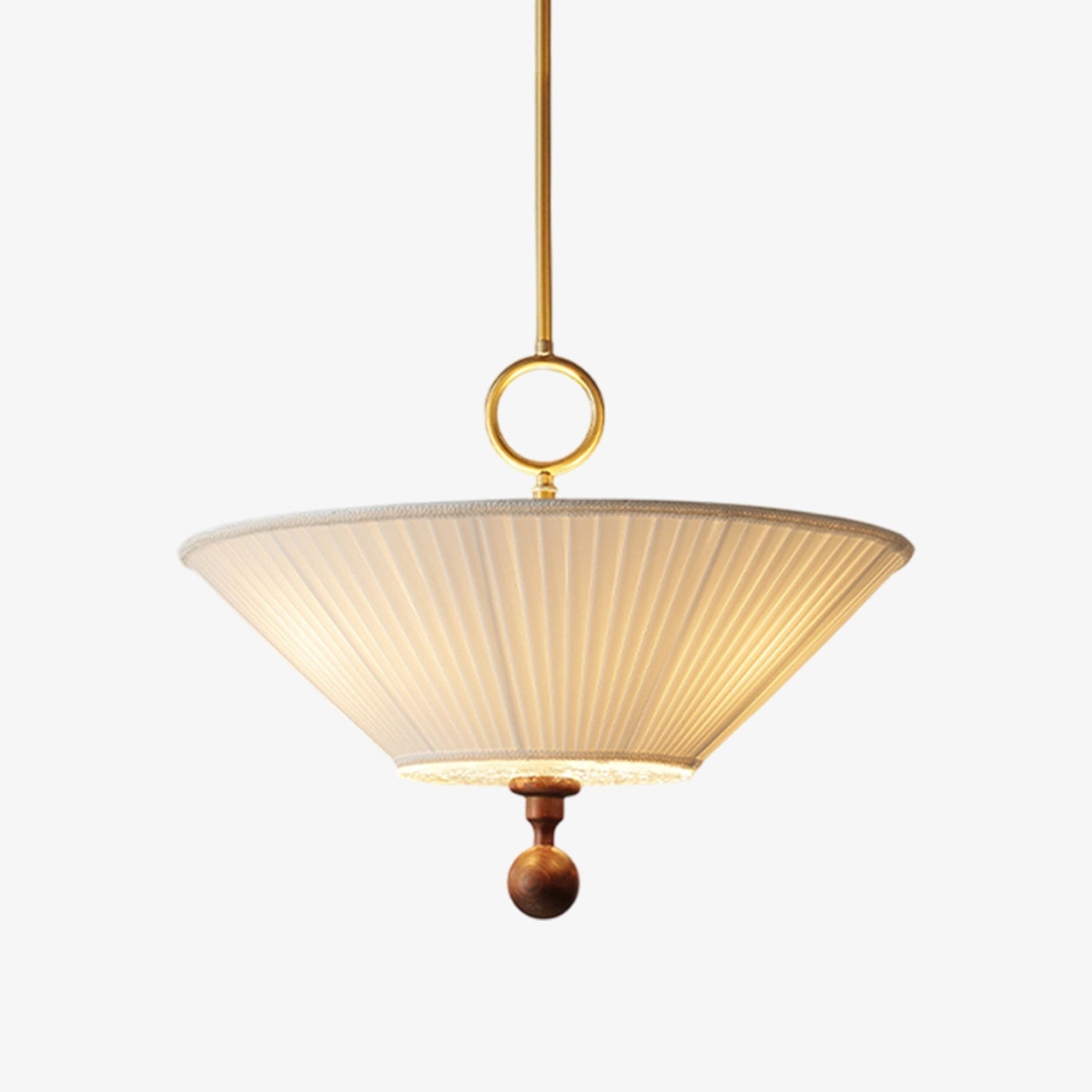 Maltik Pleated Pendant Light-Neutral Decor