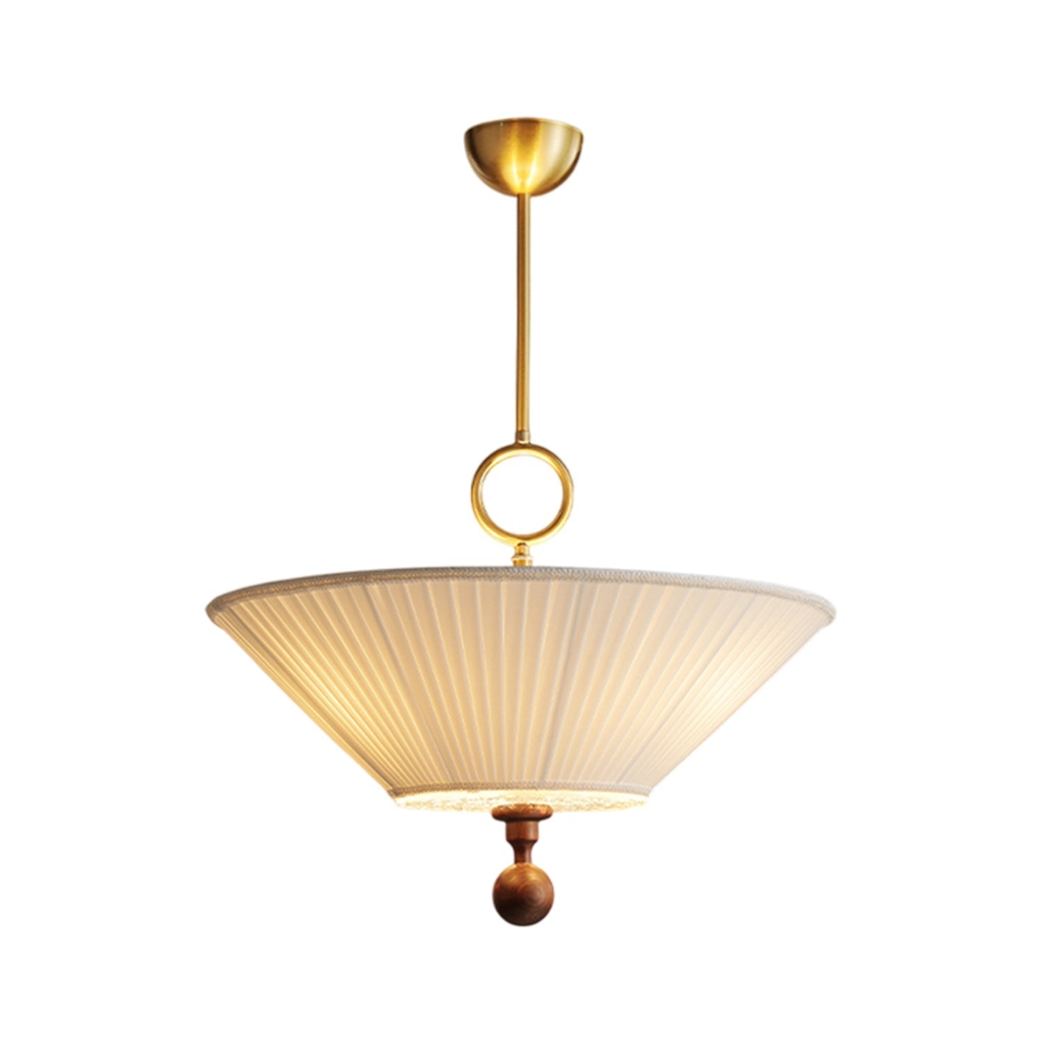 Maltik Pleated Pendant Light-Neutral Decor