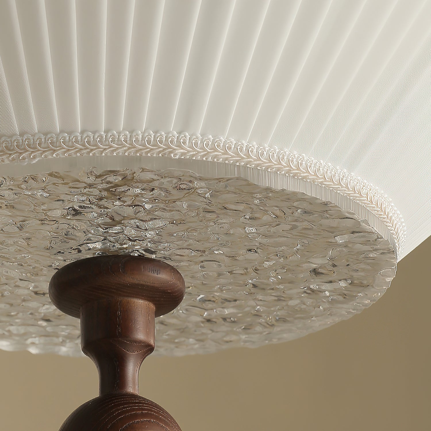 Maltik Pleated Pendant Light-Neutral Decor