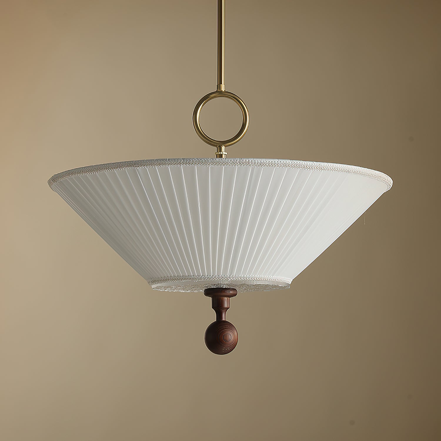 Maltik Pleated Pendant Light-Neutral Decor