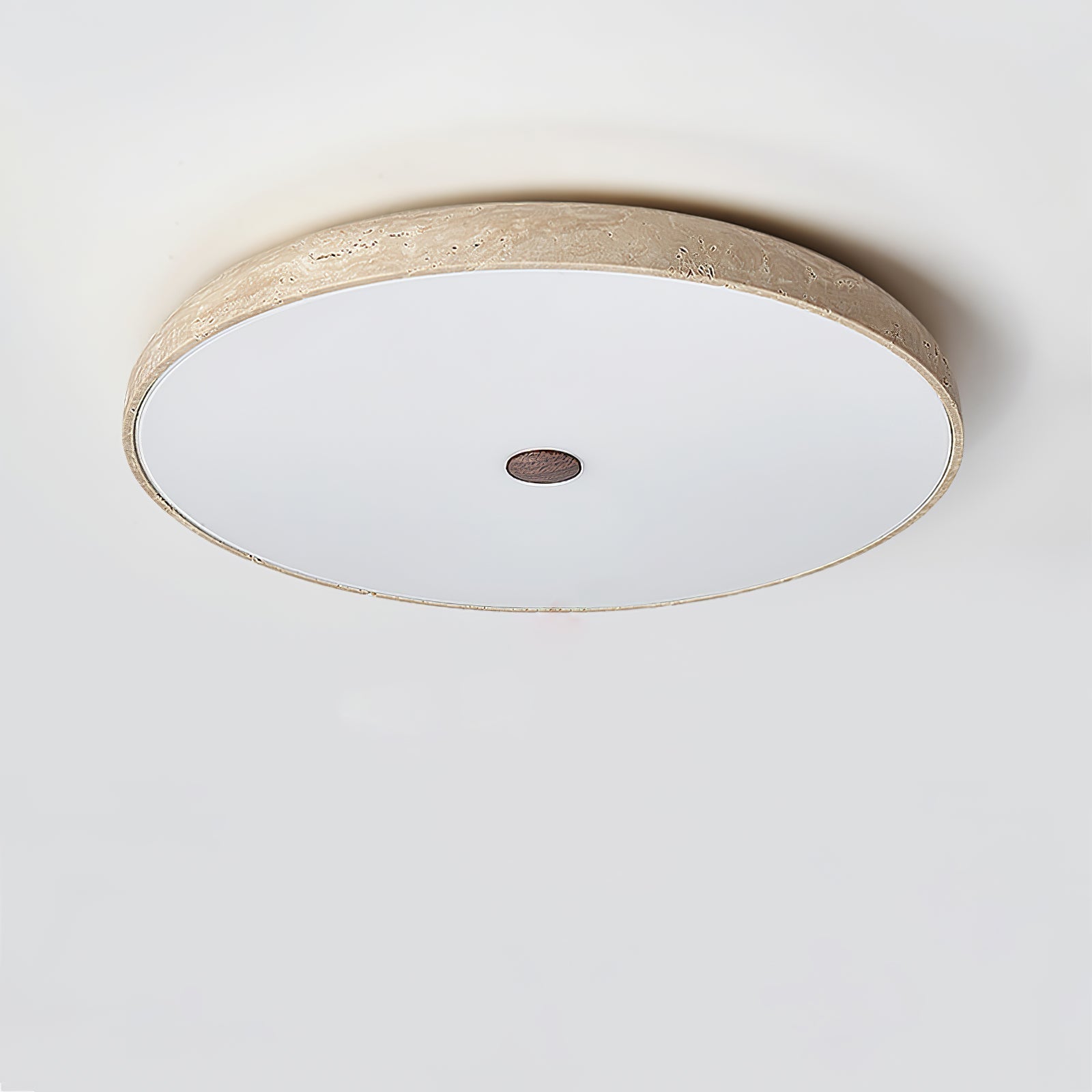 Orzoror Minimalist Travertine Ceiling Light-Neutral Decor