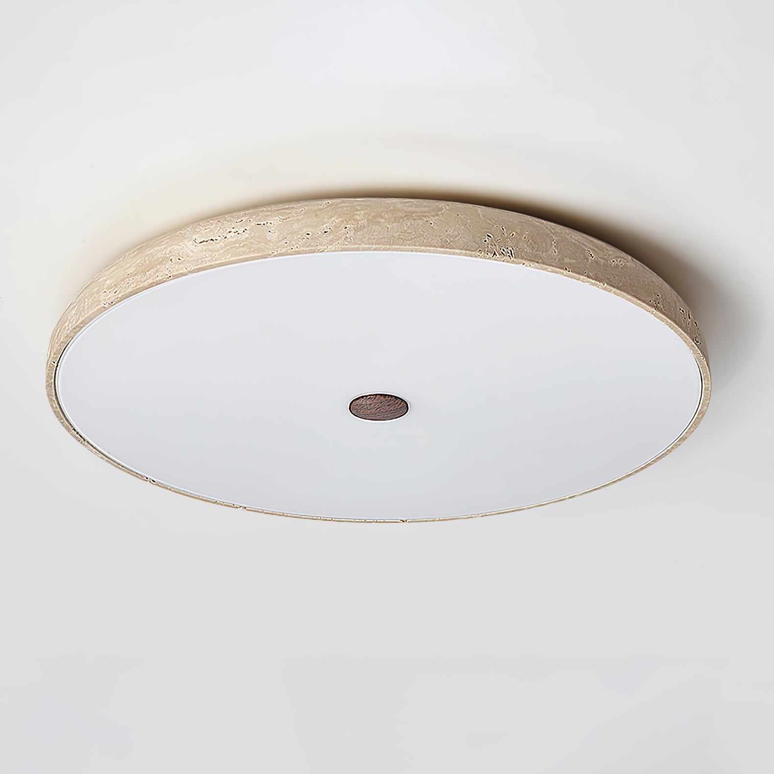 Orzoror Minimalist Travertine Ceiling Light-Neutral Decor