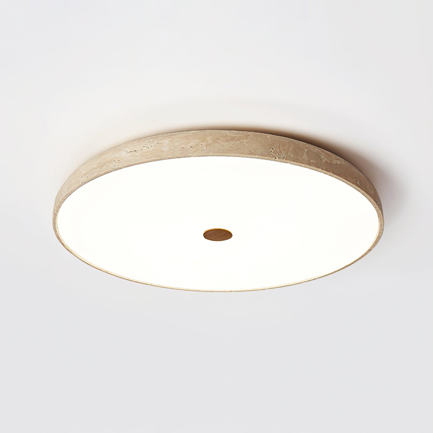 Orzoror Minimalist Travertine Ceiling Light-Neutral Decor
