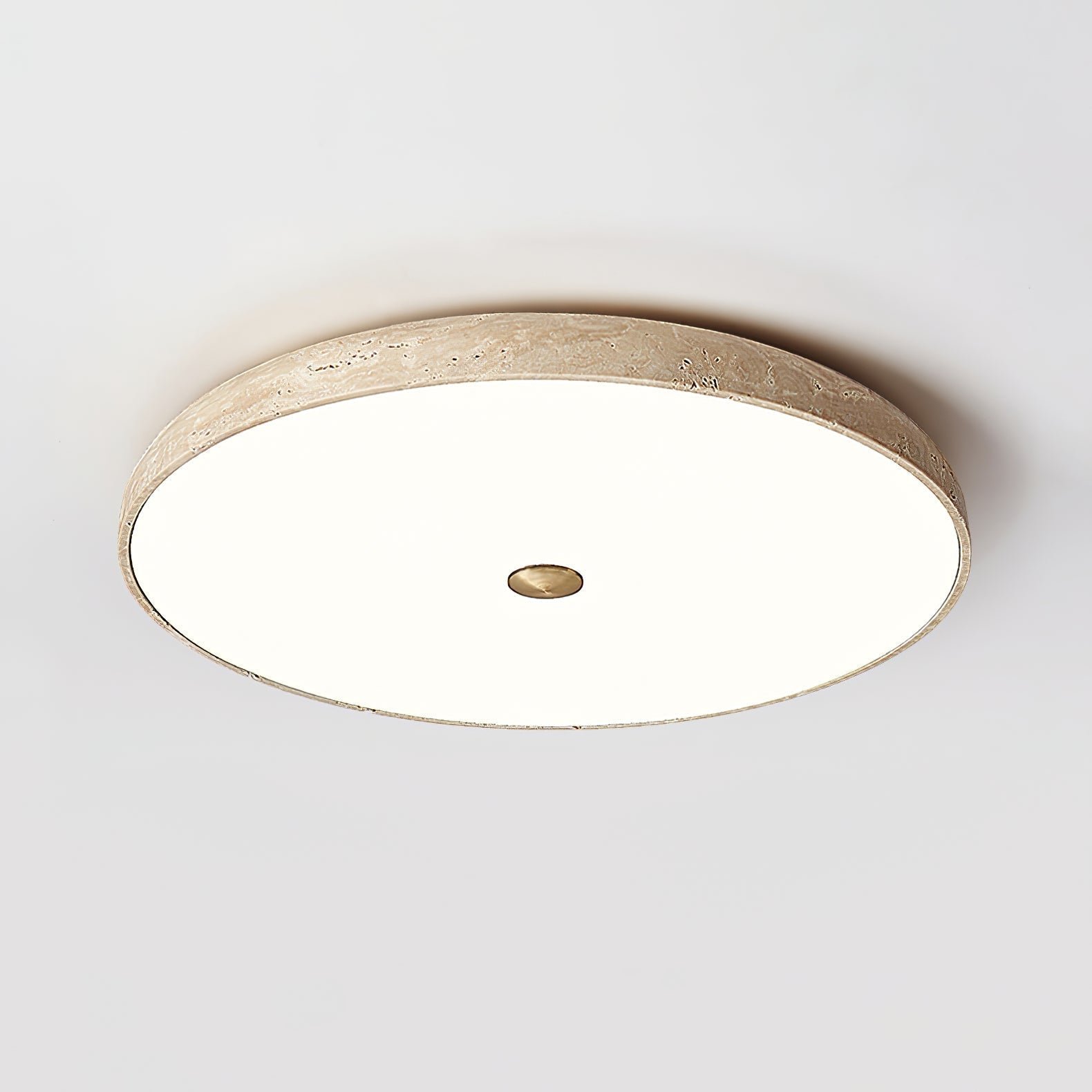 Orzoror Minimalist Travertine Ceiling Light-Neutral Decor