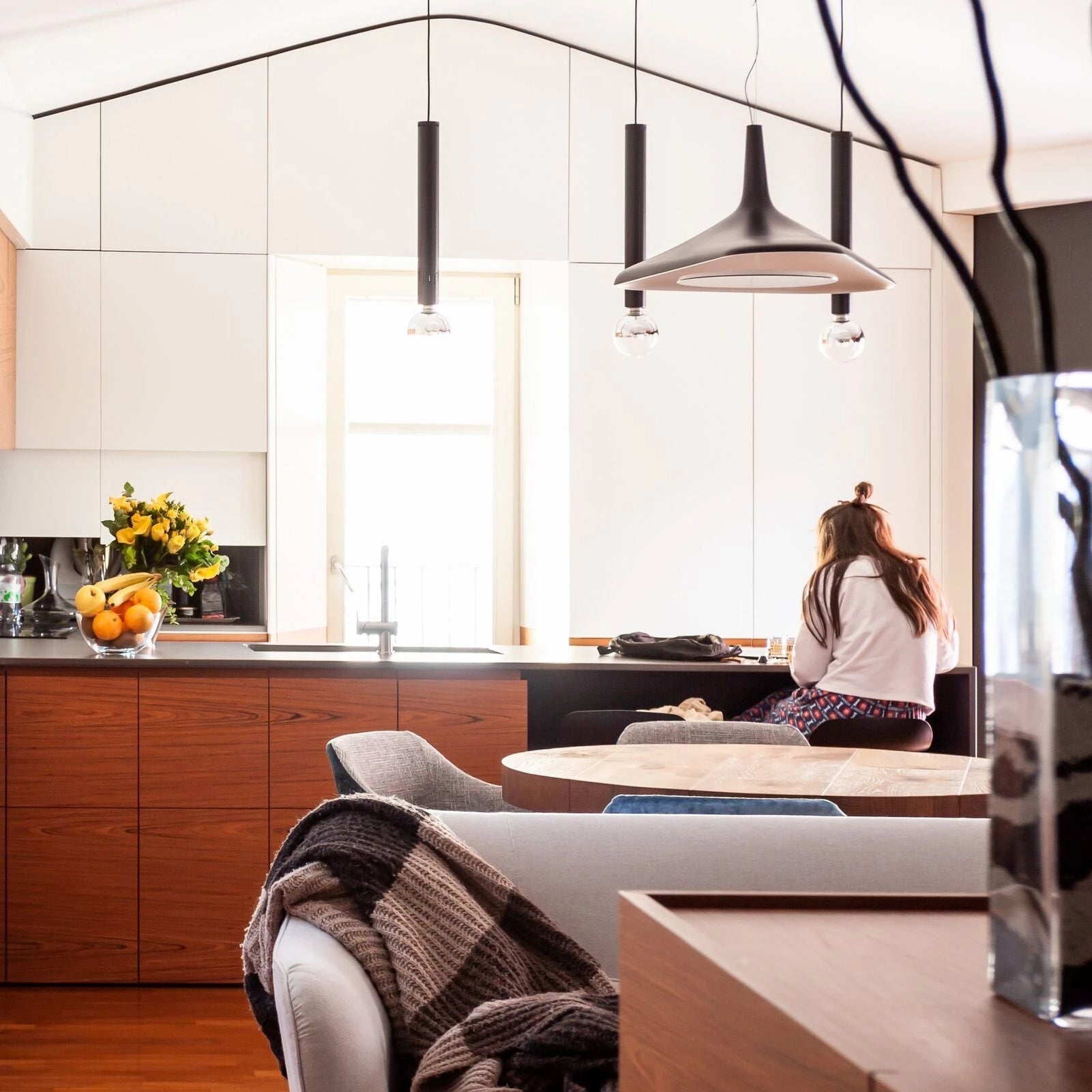Soleil Noir Pendant Lamp-Neutral Decor