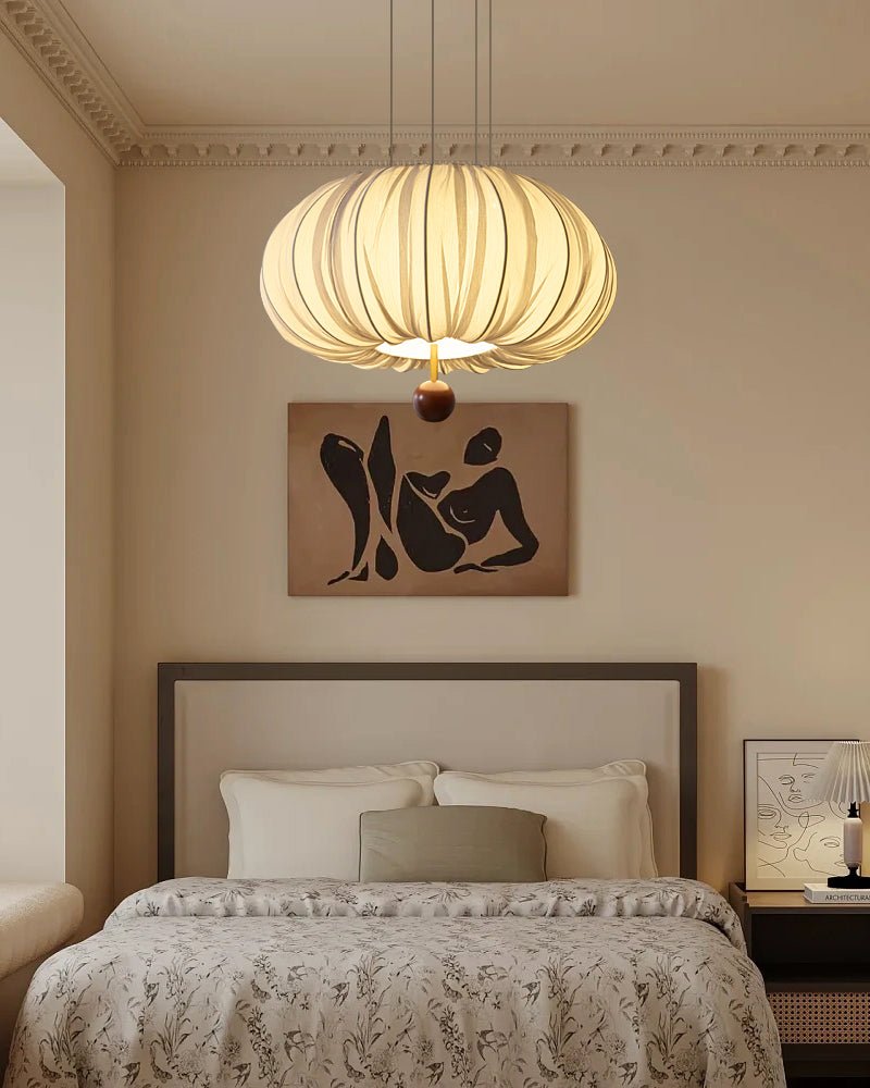 Vasilen Premium Nordic Art Balloon Wood Fabric Ceiling Light-Neutral Decor
