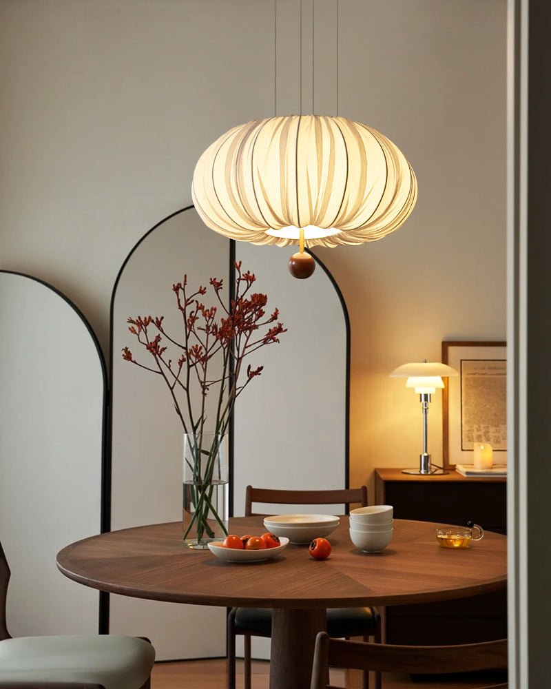 Vasilen Premium Nordic Art Balloon Wood Fabric Ceiling Light-Neutral Decor