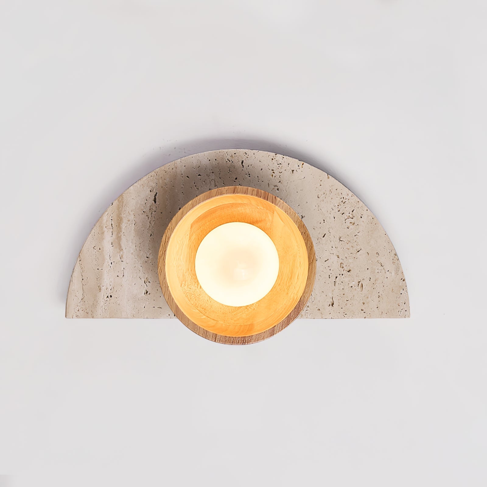 Seraphina Travertine Wall Light-Neutral Decor