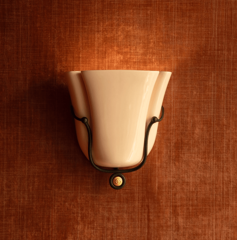 Caelion Shell Wall Sconce-Neutral Decor