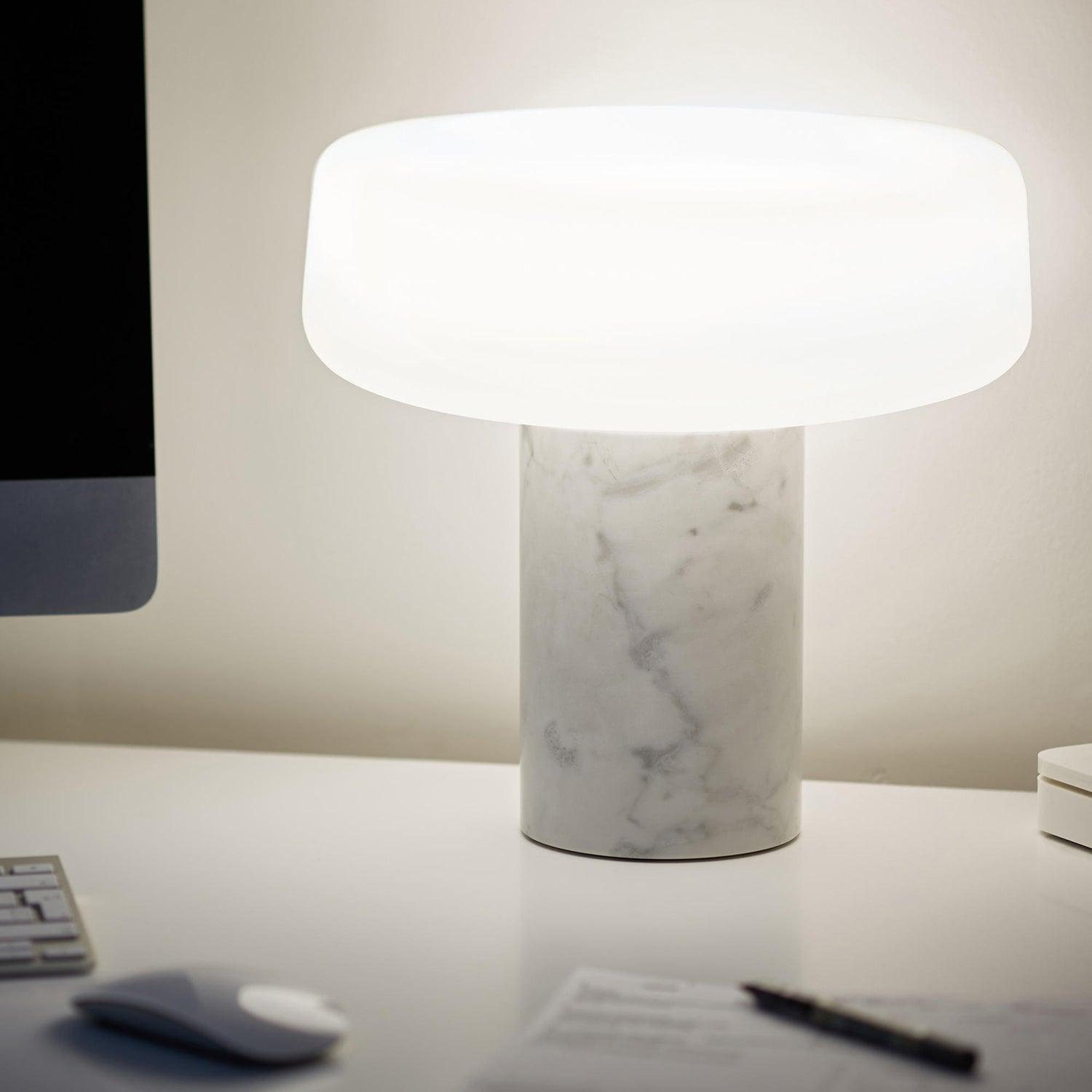 Erinilil Marble Base Table Lamp-Neutral Decor