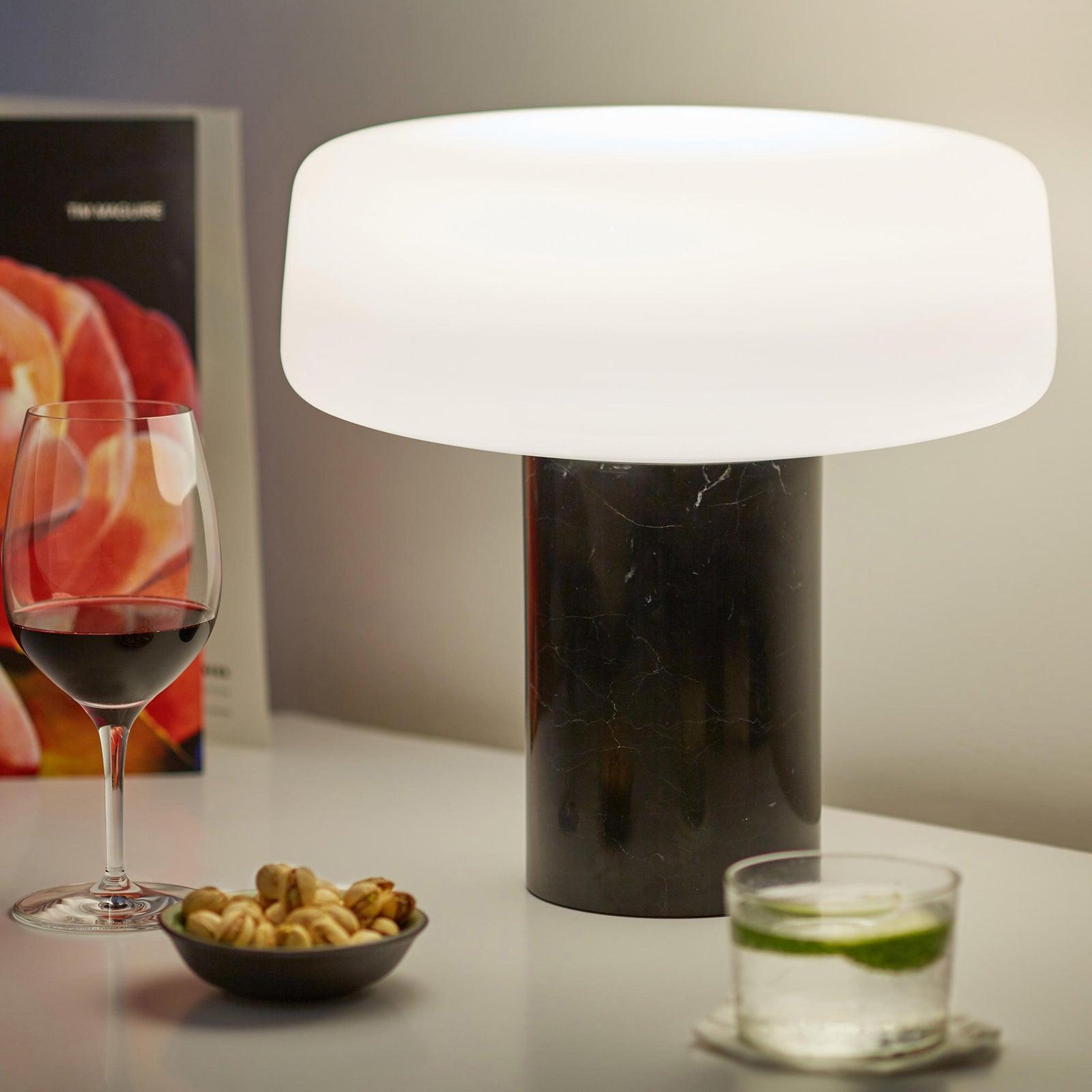 Erinilil Marble Base Table Lamp-Neutral Decor