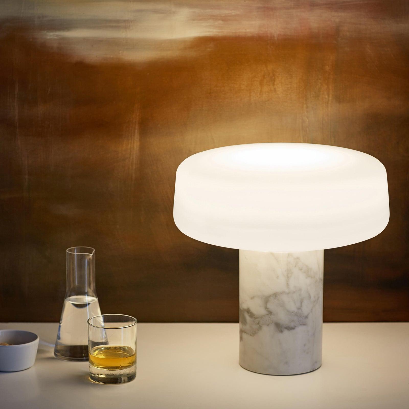 Erinilil Marble Base Table Lamp-Neutral Decor