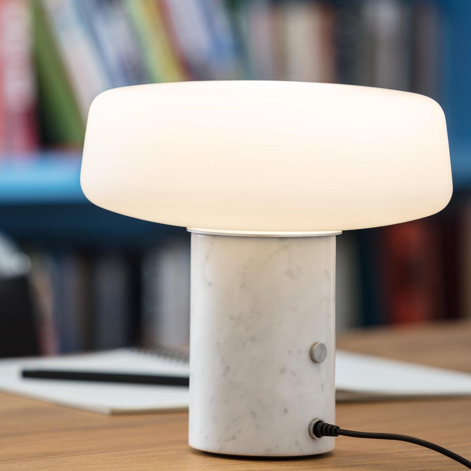 Erinilil Marble Base Table Lamp-Neutral Decor