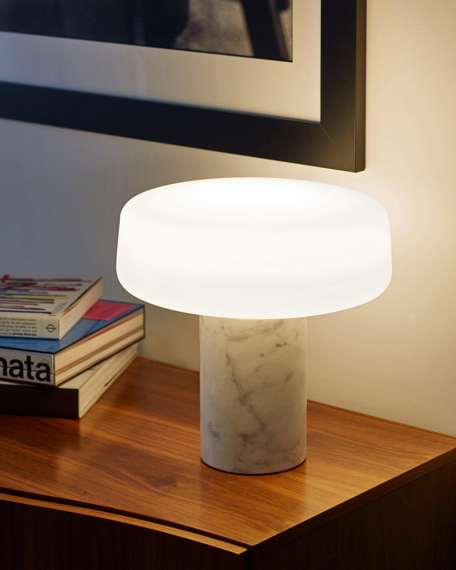 Erinilil Marble Base Table Lamp-Neutral Decor