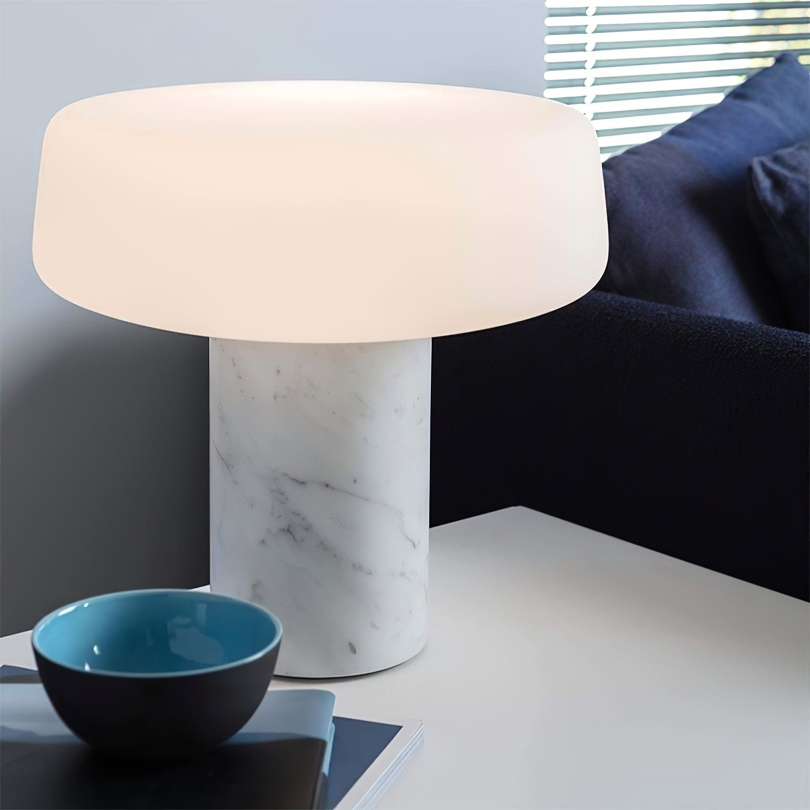 Erinilil Marble Base Table Lamp-Neutral Decor