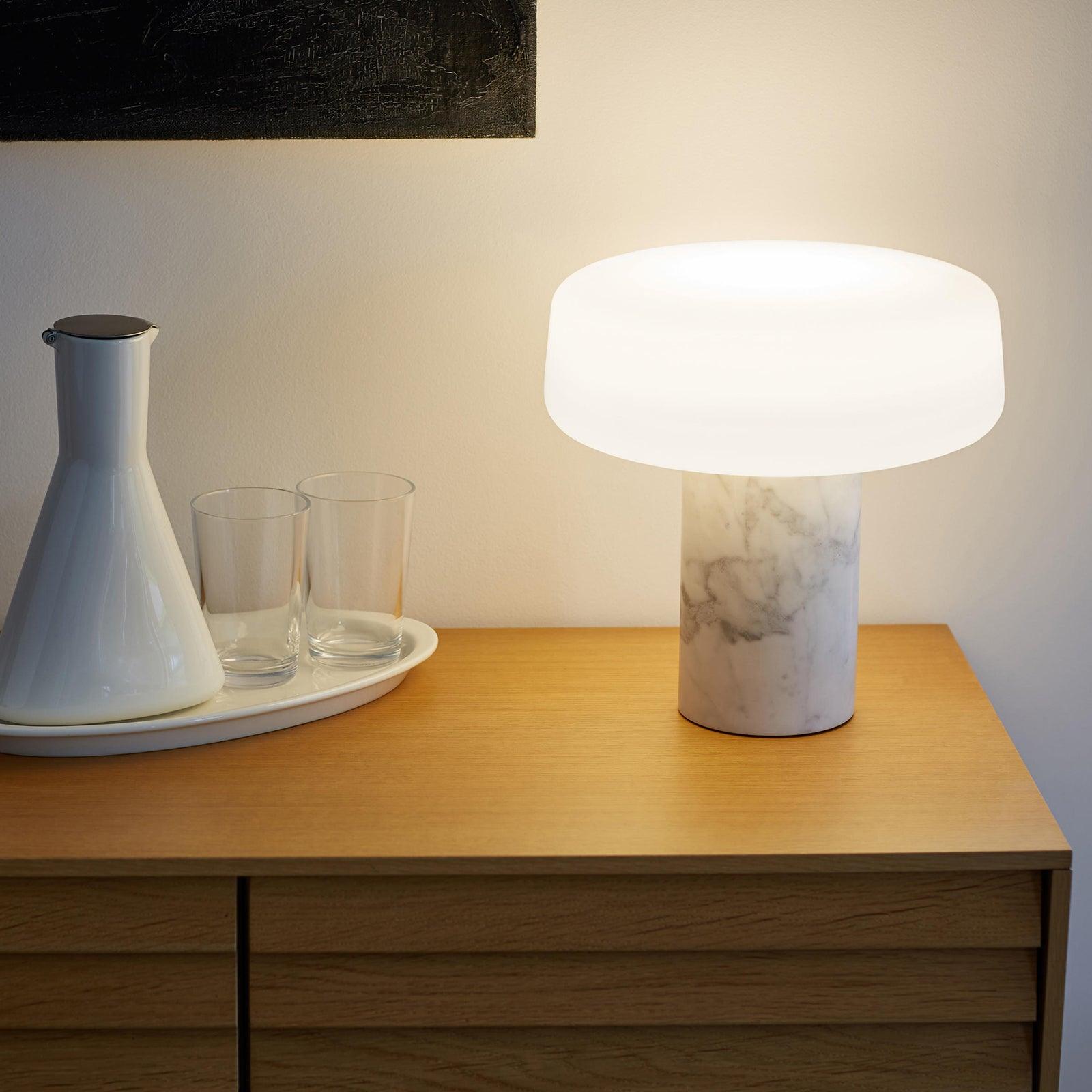 Erinilil Marble Base Table Lamp-Neutral Decor