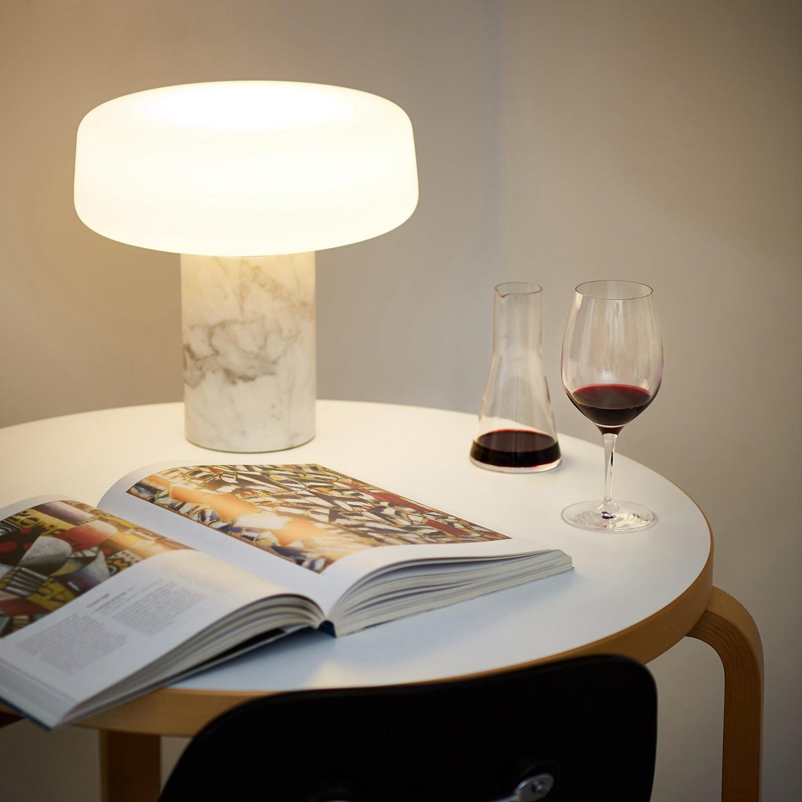 Erinilil Marble Base Table Lamp-Neutral Decor
