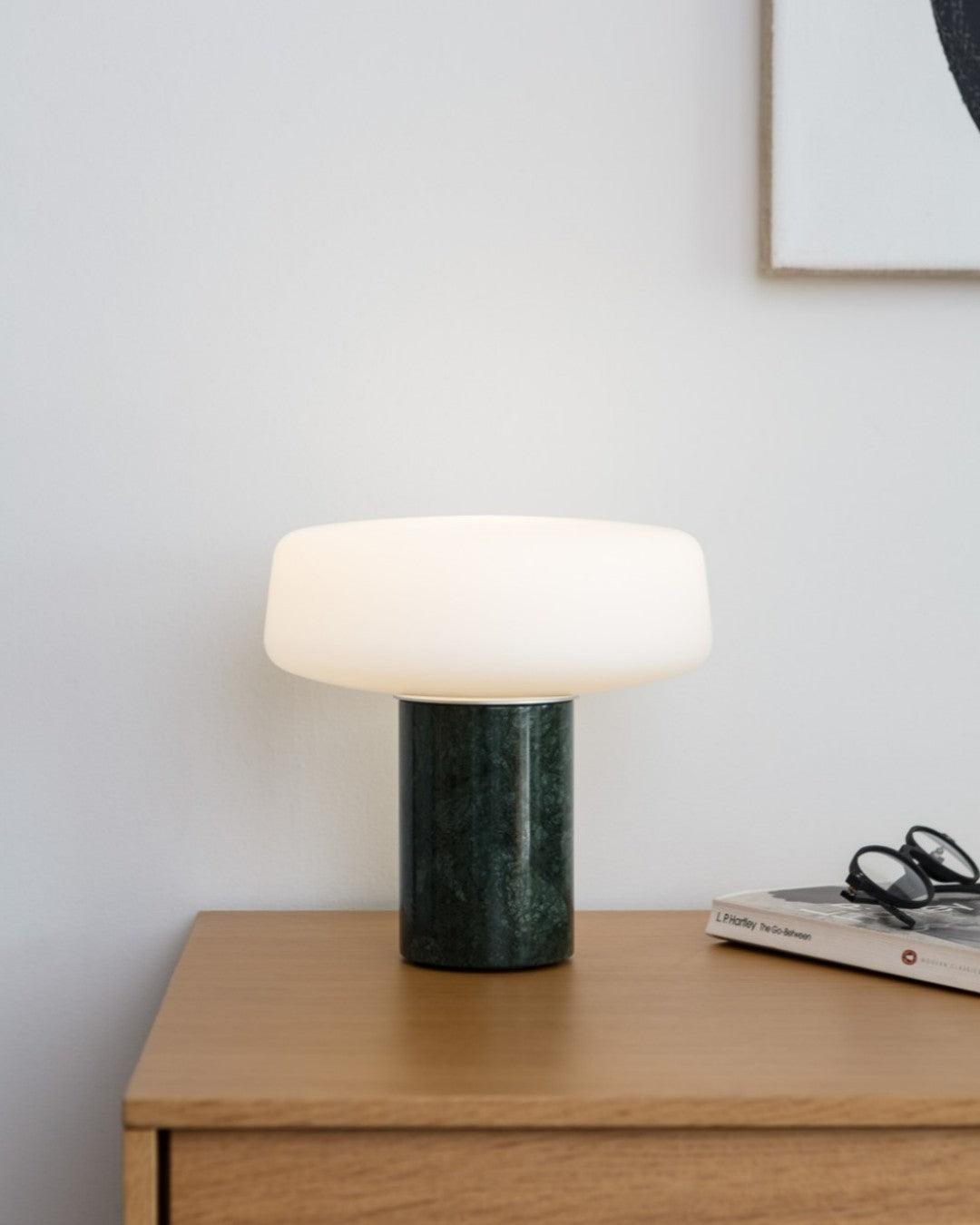 Erinilil Marble Base Table Lamp-Neutral Decor