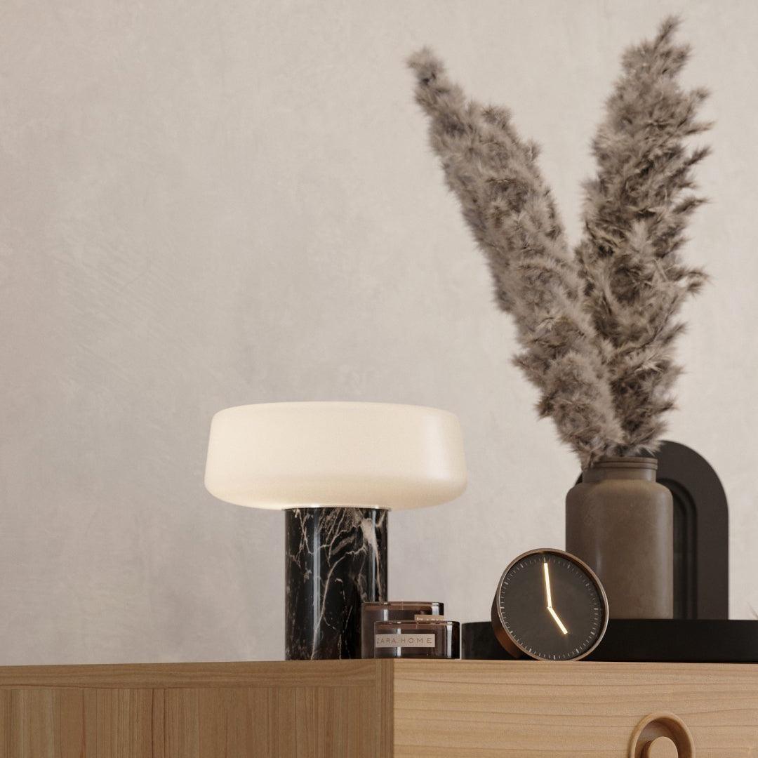 Erinilil Marble Base Table Lamp-Neutral Decor