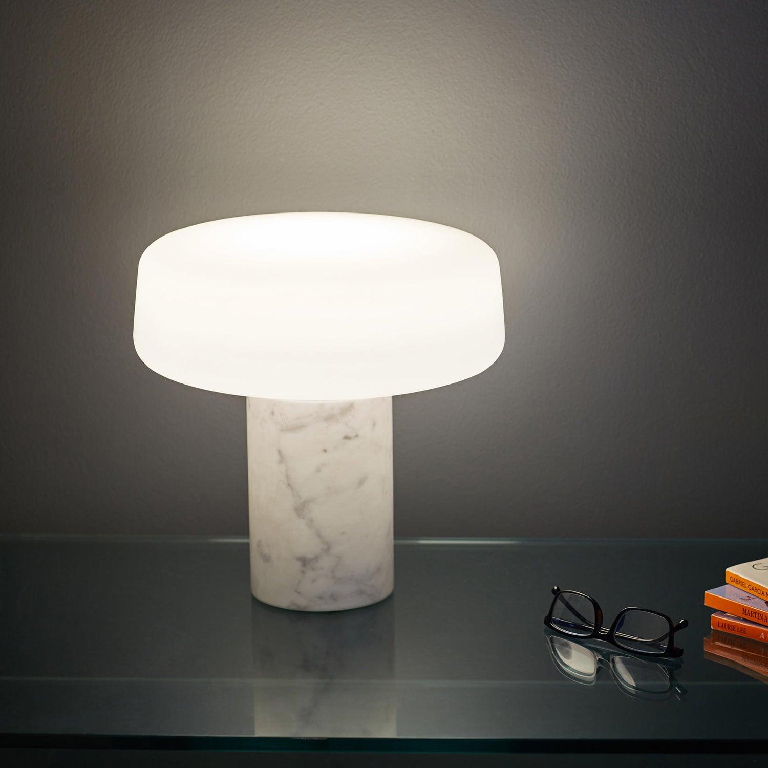 Erinilil Marble Base Table Lamp-Neutral Decor