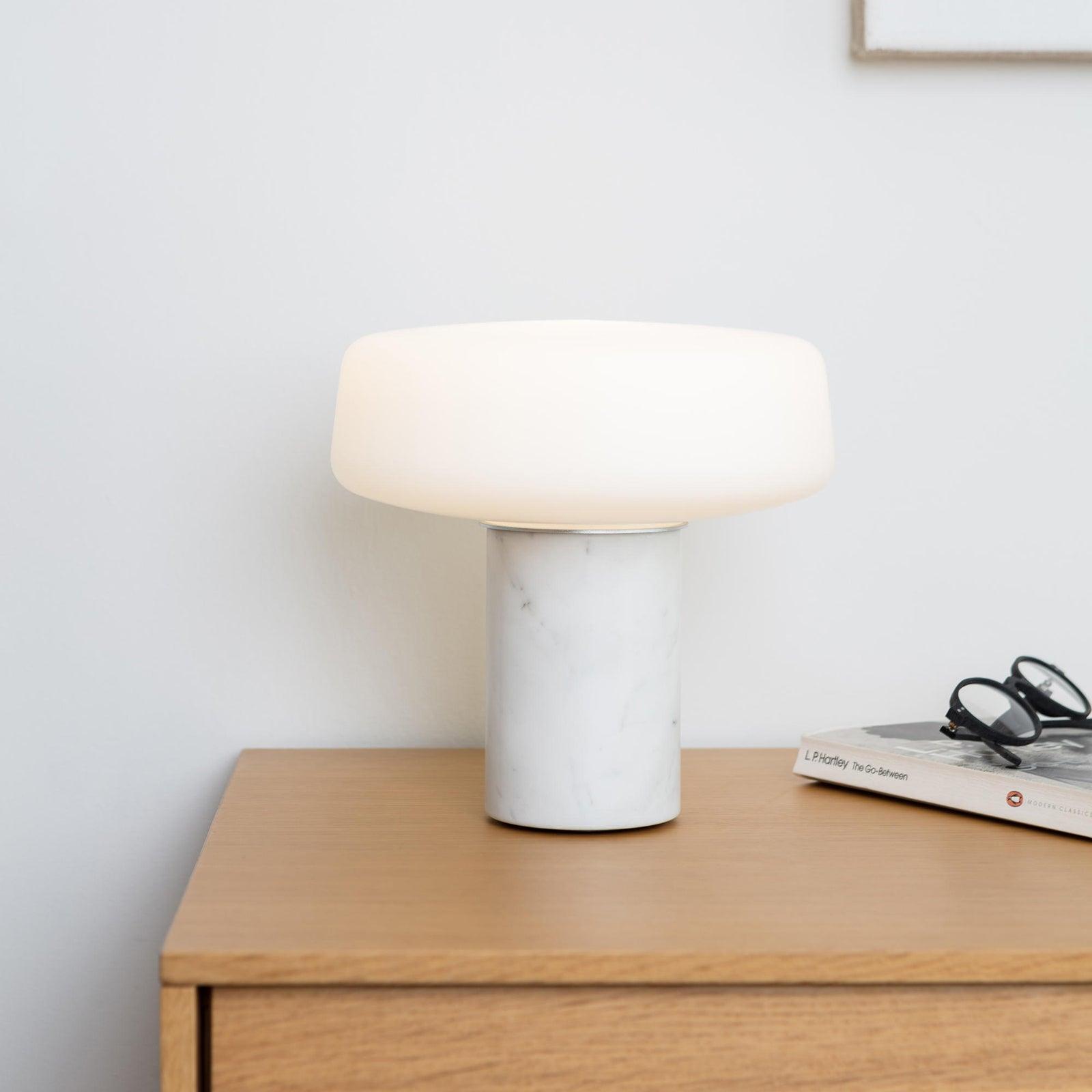 Erinilil Marble Base Table Lamp-Neutral Decor