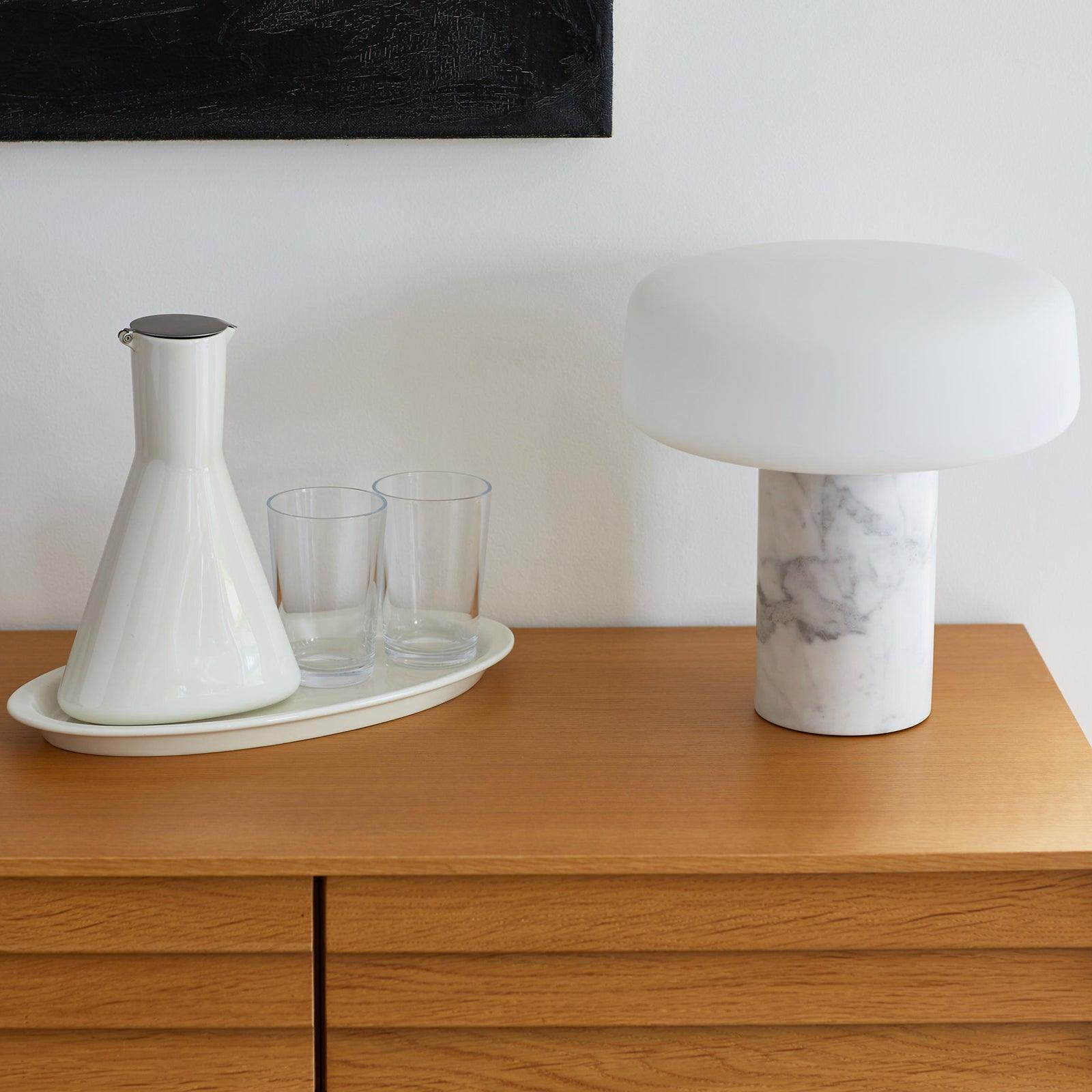 Erinilil Marble Base Table Lamp-Neutral Decor