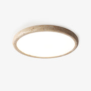 Aurrina Ring Frame Travertine Ceiling Light-Neutral Decor