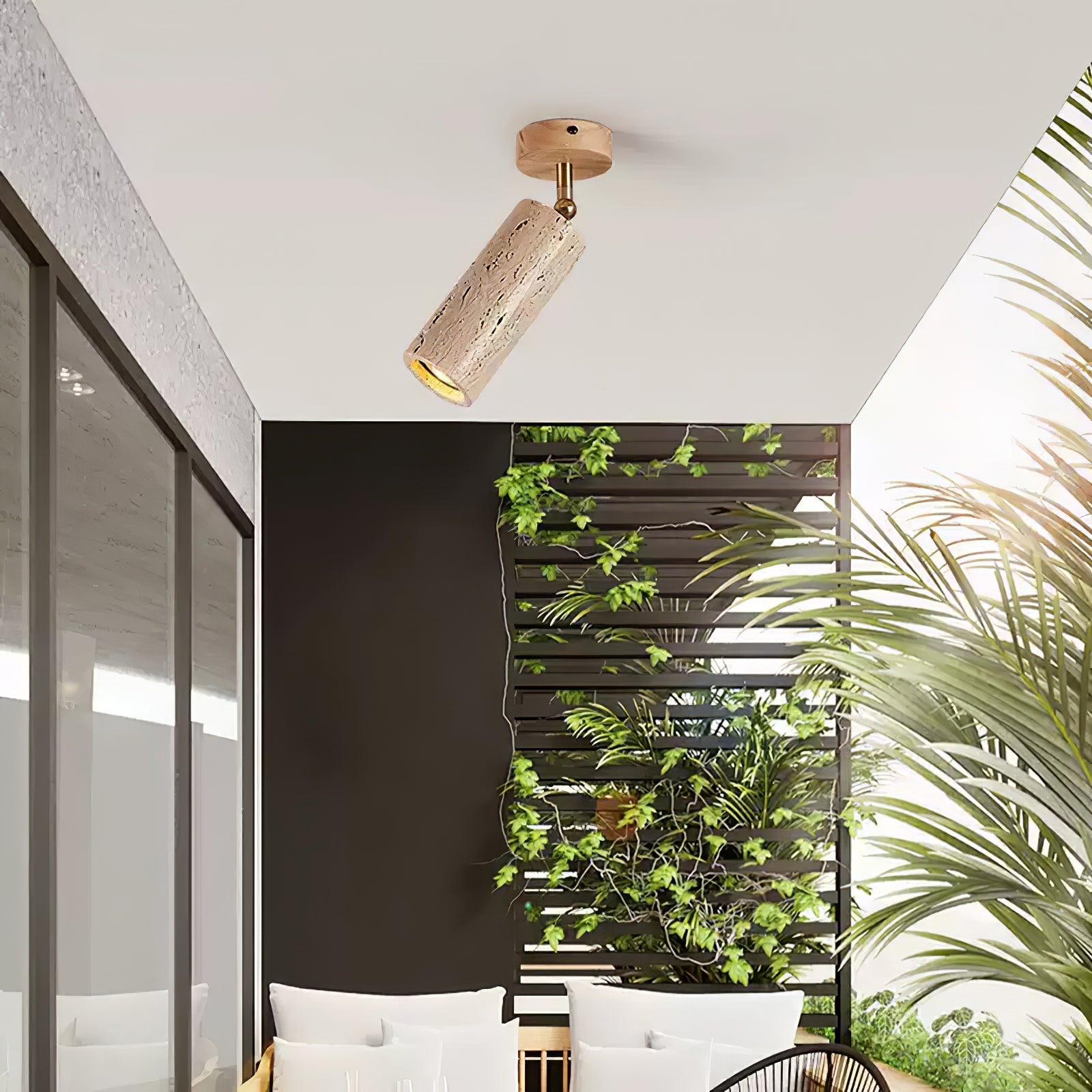 Mycaran Travertine Pendant Light-Neutral Decor