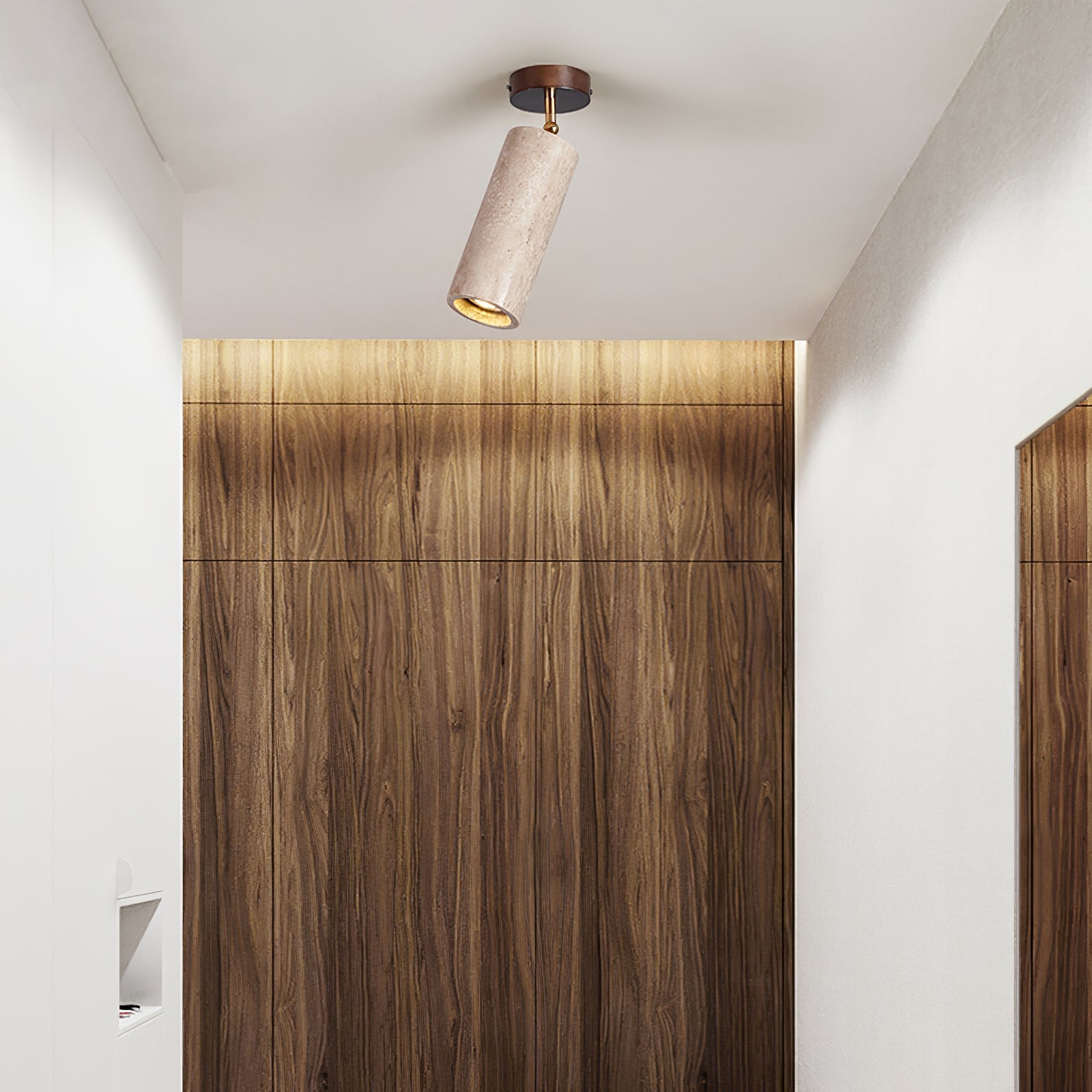 Mycaran Travertine Pendant Light-Neutral Decor