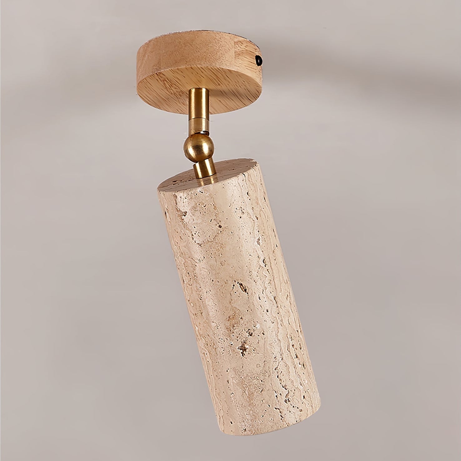 Mycaran Travertine Pendant Light-Neutral Decor