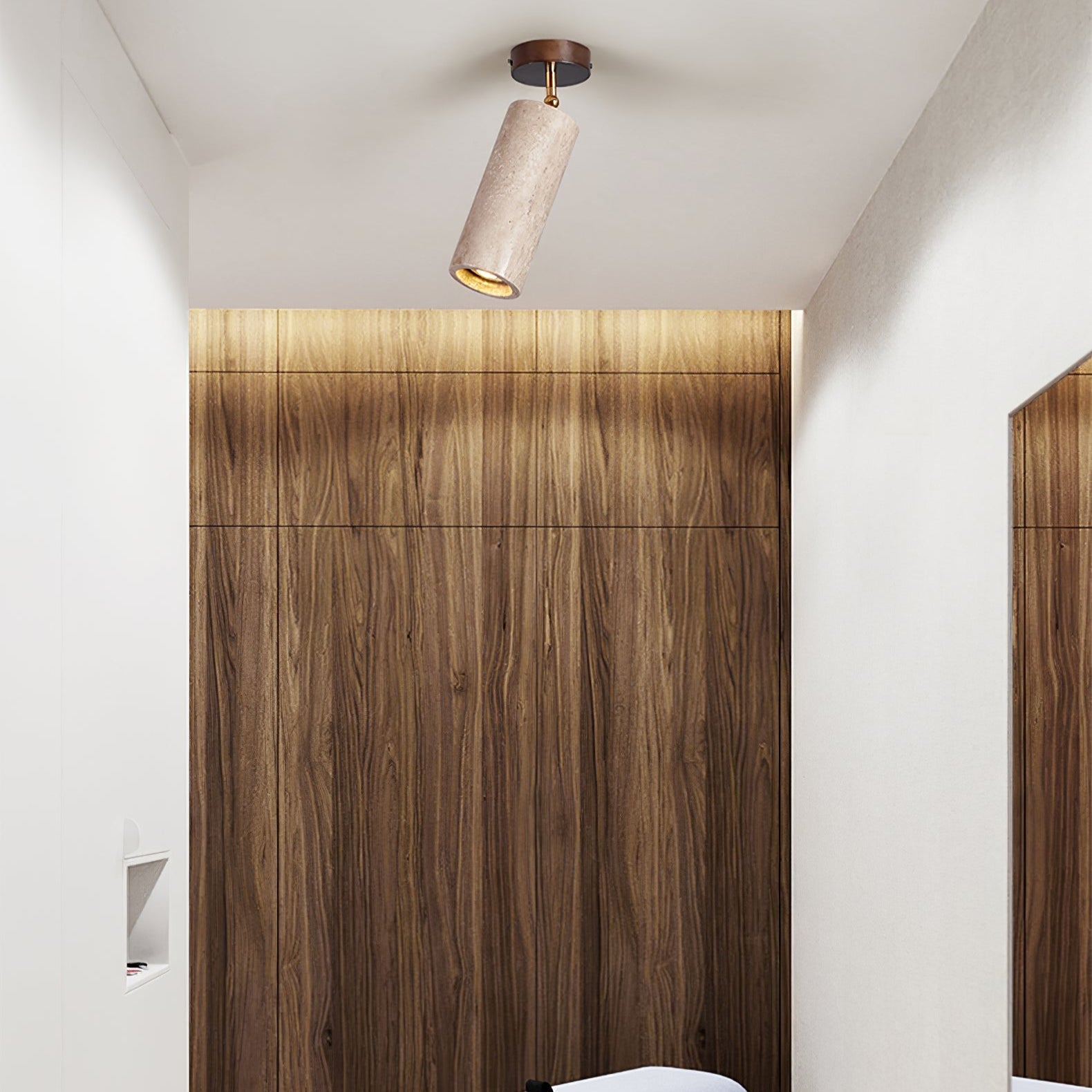 Mycaran Travertine Pendant Light-Neutral Decor